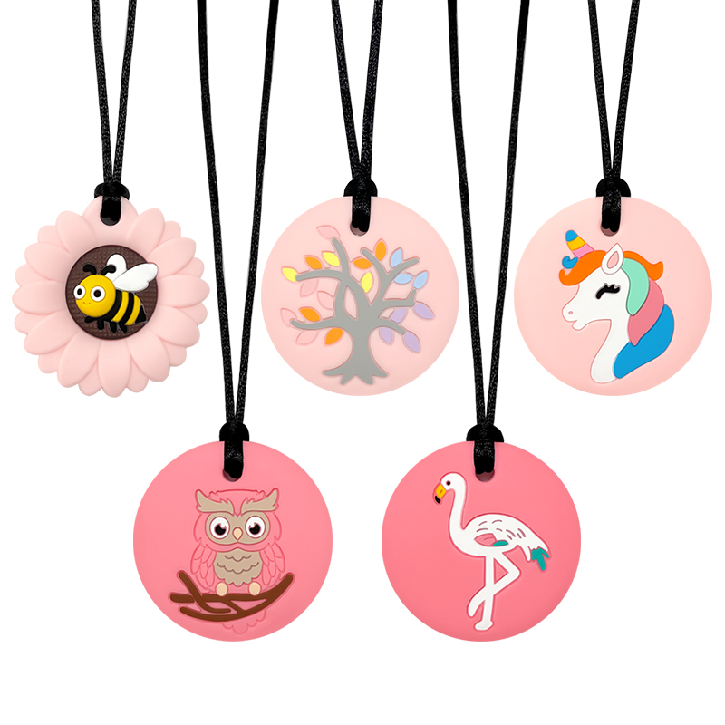 Baby Products Specials - 1/6 個シリコン金魚噛むネックレスベビー歯固め自閉症感覚咀嚼ペンダント口腔運動ツール特別なニーズのための ADHD
