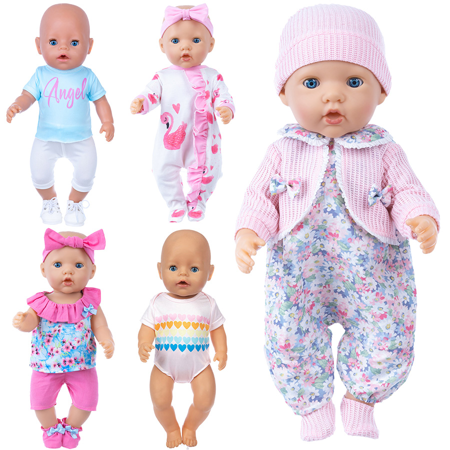 Baby Products - 人形の服 18 インチリボーンドール用かわいいパジャマスーツ 45 センチメートル新生児人形女の子のおもちゃ人形服アクセサリー Nenuco