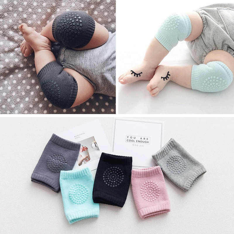 Baby Knee Pad Crawling - 3/5ペアベビーニーパッド幼児クロール滑り止めニーパッド男女兼用男の子女の子肘クッションパッド安全保護コットンレッグウォーマー