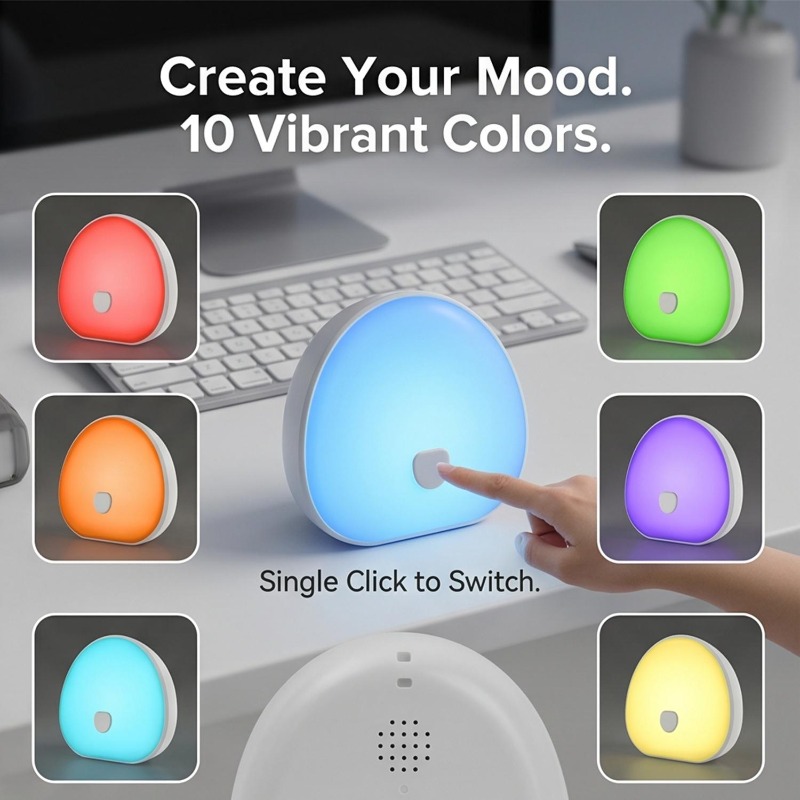 RGB睡眠ホワイトノイズマシン、心地よい音、タッチ式充電式L - White Noise Machine Baby のレビューと価格
