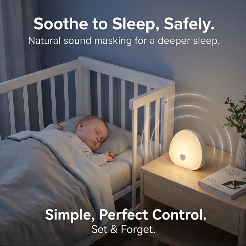 RGB睡眠ホワイトノイズマシン、心地よい音、タッチ式充電式L - White Noise Machine Baby のレビューと価格