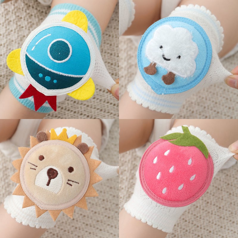 かわいい漫画の子供用膝パッド、夏用メッシュ通気性、赤ちゃんの - Baby Knee Pad Crawling のレビューと価格
