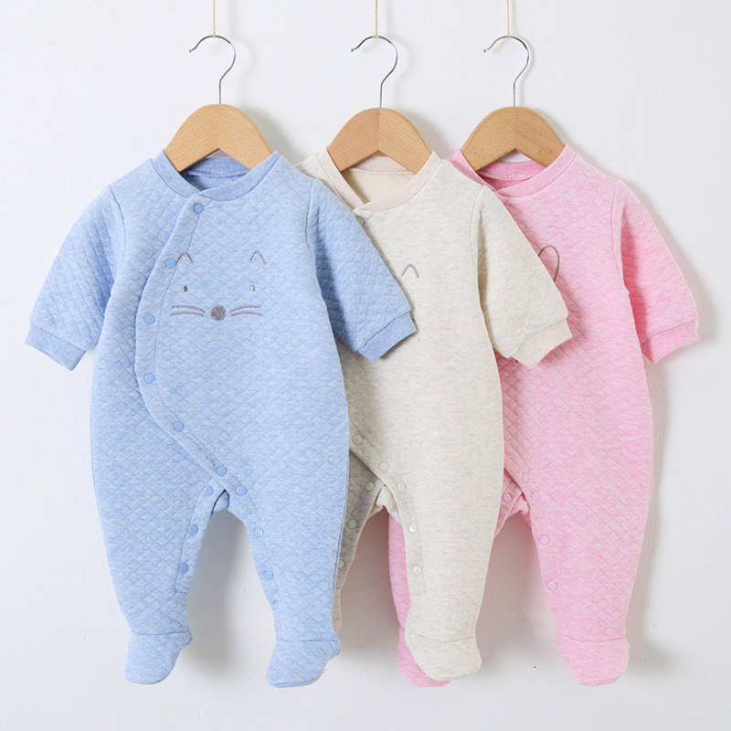 ベビーコットンロンパース服新生児長袖ユニセックスワンピースパ - Baby Products Website のレビューと価格