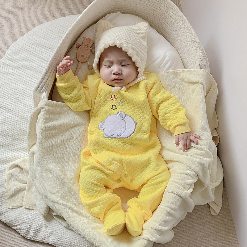 ベビーコットンロンパース服新生児長袖ユニセックスワンピースパ - Baby Products Website のレビューと価格