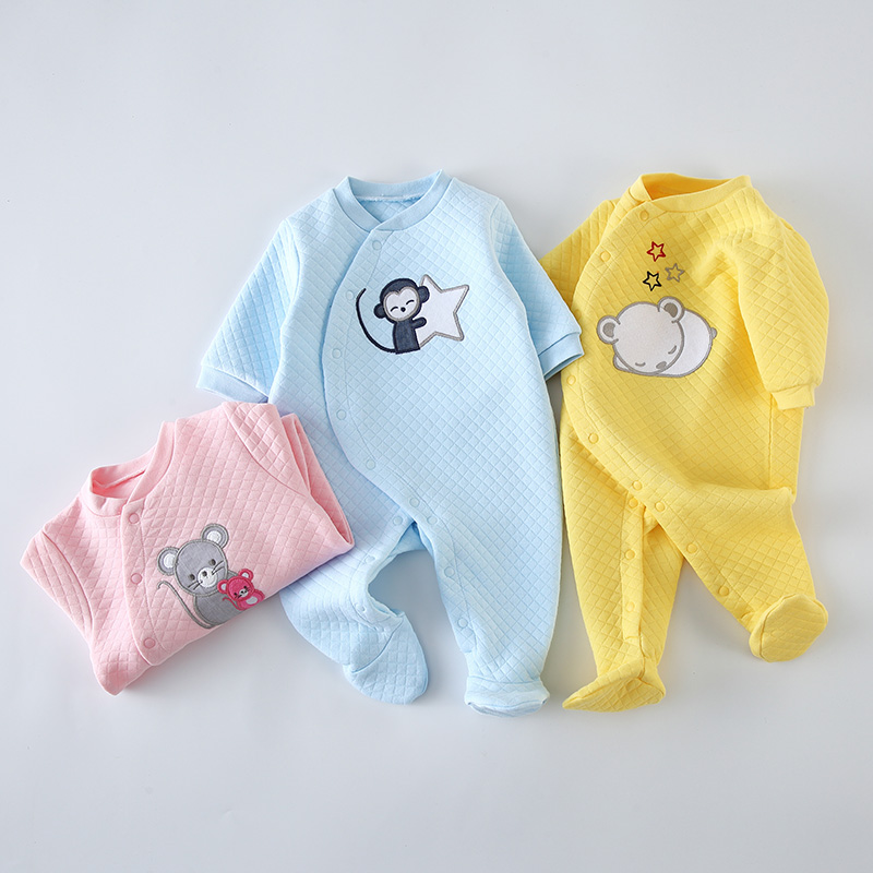 ベビーコットンロンパース服新生児長袖ユニセックスワンピースパ - Baby Products Website のレビューと価格