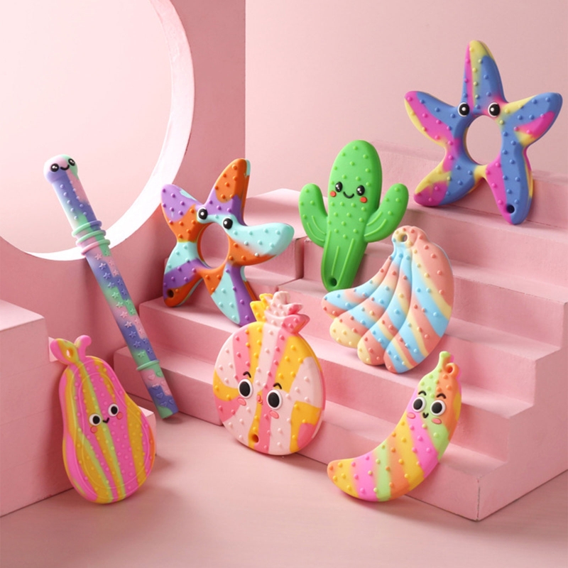 Bpa-シリコンベビー歯がためリング,漫画の感覚の歯が生える - Baby Products Specials のレビューと価格
