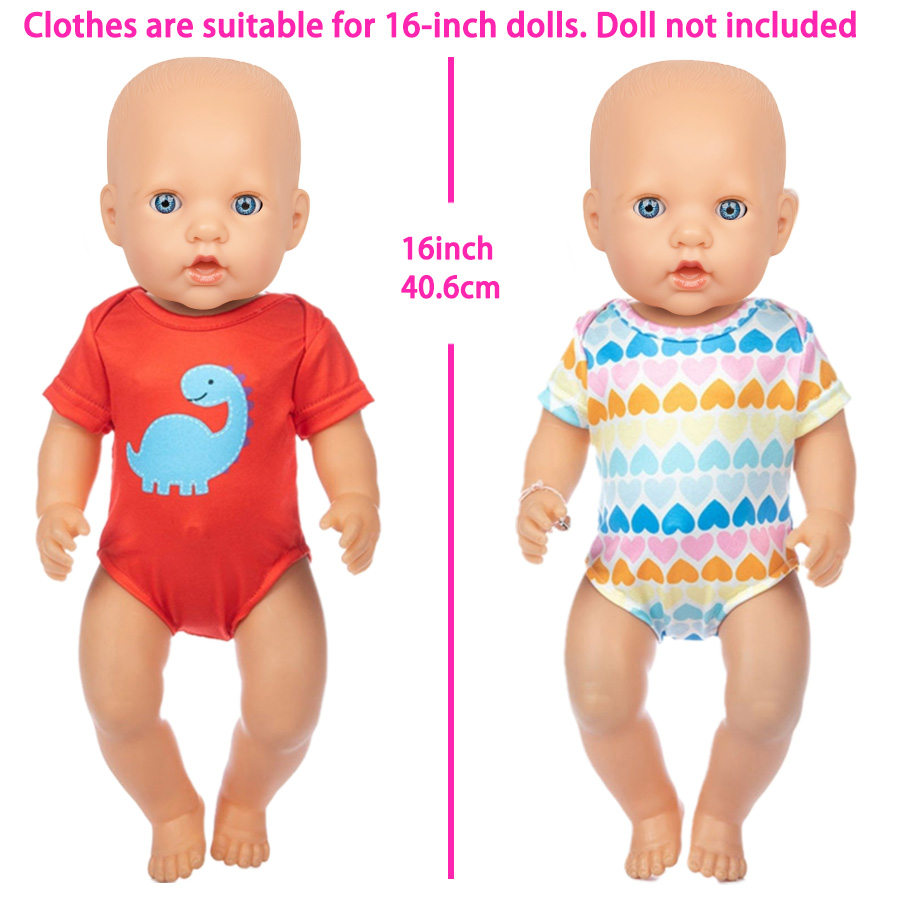 漫画恐竜水着 16-18 インチアメリカンドール用 40-4 - Baby Products のレビューと価格