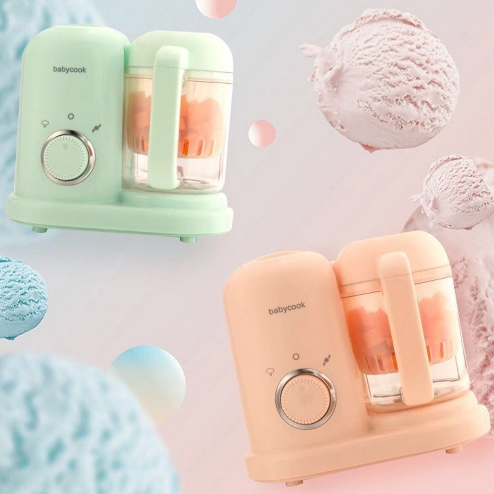 HIM-ベビーフードメーカー、多機能スチーマーグラインダーブ - Baby Food Maker Blender のレビューと価格