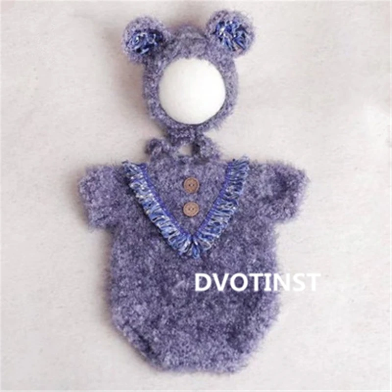 新生児の写真撮影の小道具かぎ針編みニット服帽子衣装セット F - Baby Products Website のレビューと価格