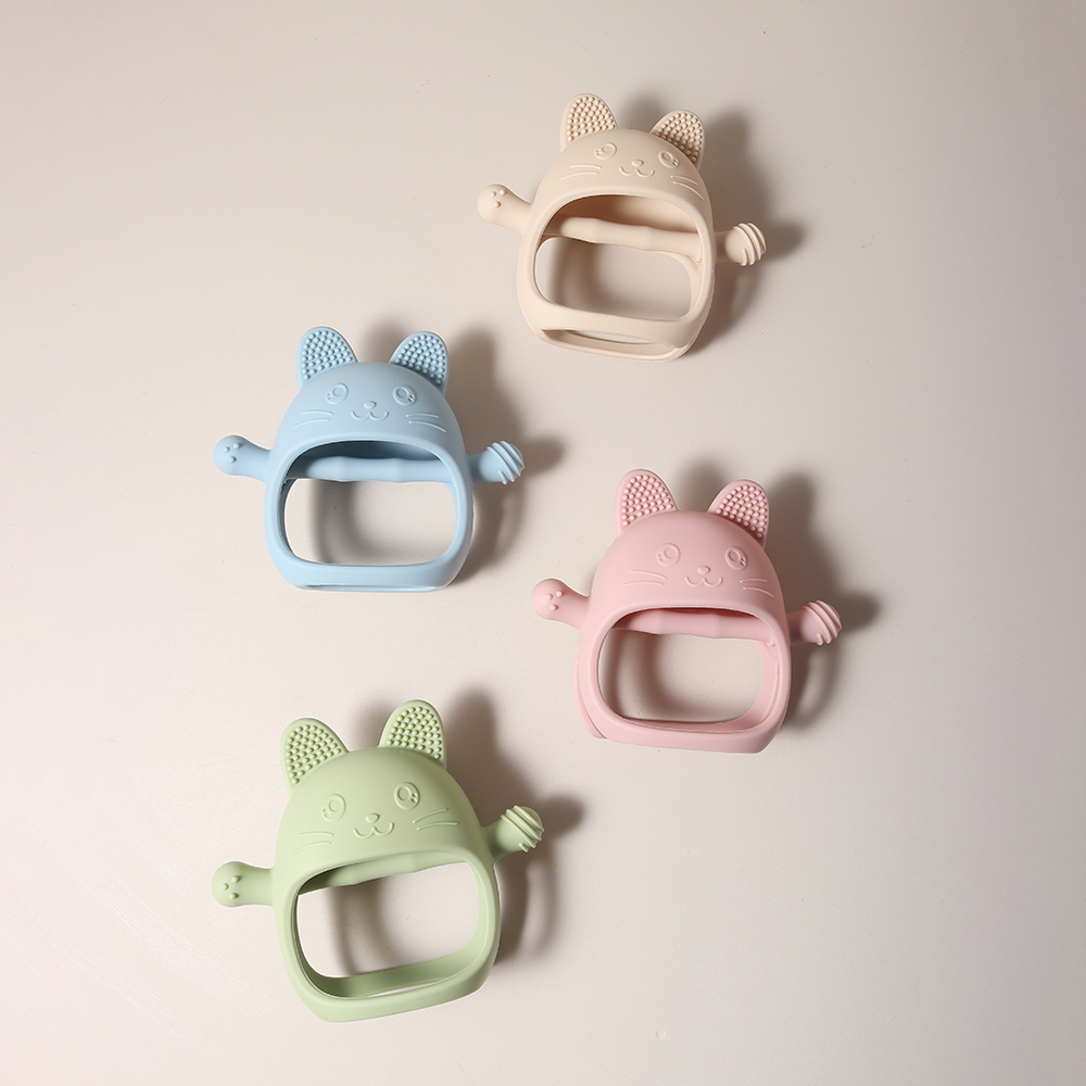 ベビー歯が生えるミトン - 食品グレードのシリコングローブ咀 - Baby Products Website のレビューと価格