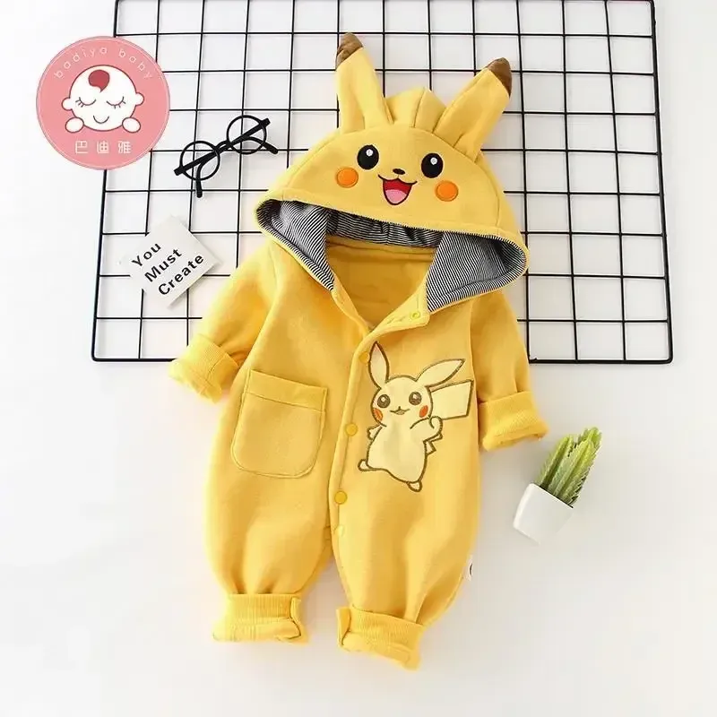 漫画ポケットモンスターベビーパジャマ新生児かわいい冬長袖子供 - Baby Products Website のレビューと価格