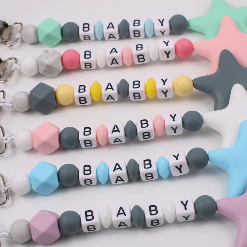 新しいパーソナライズされた名前ベビーおしゃぶりブレスレット食 - Baby Products のレビューと価格