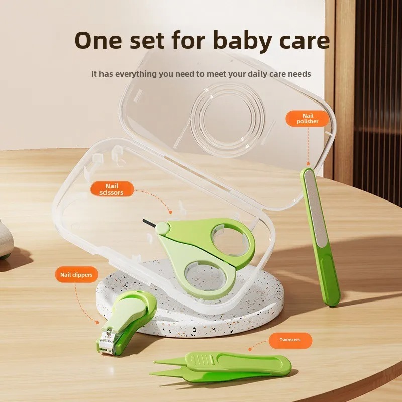 4 個のアンチクランピングベビー爪切りセットステンレス鋼小型 - Baby Products Specials のレビューと価格