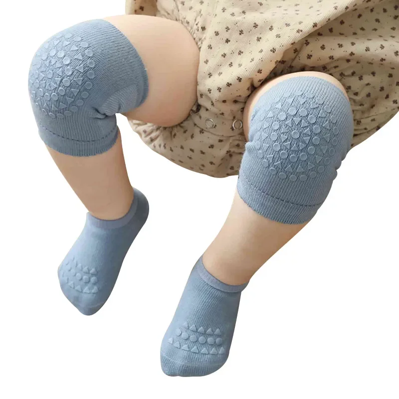 ベビー膝パッド靴下セット無地アンチスリップ靴下膝蓋骨子供クロ - Baby Knee Pad Crawling のレビューと価格